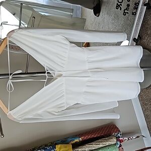 White mesh corset dress size m Divided HM